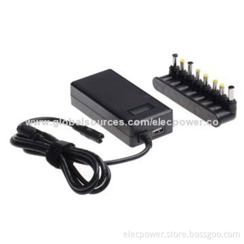 90W Universal AC/DC Adapter, Auto-confirm All the Laptop, with USB for 5V/2A Output
